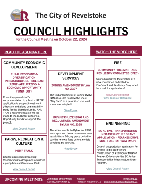 Council Highlights for October 22, 2024 Council Meeting (PDF)